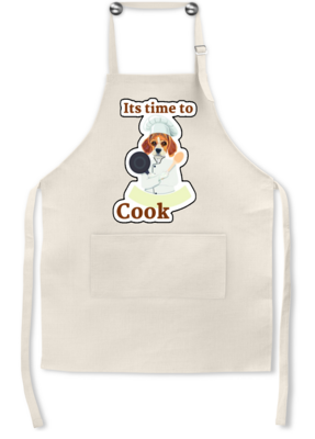 Dog Apron: IT'S TIME TO COOK
