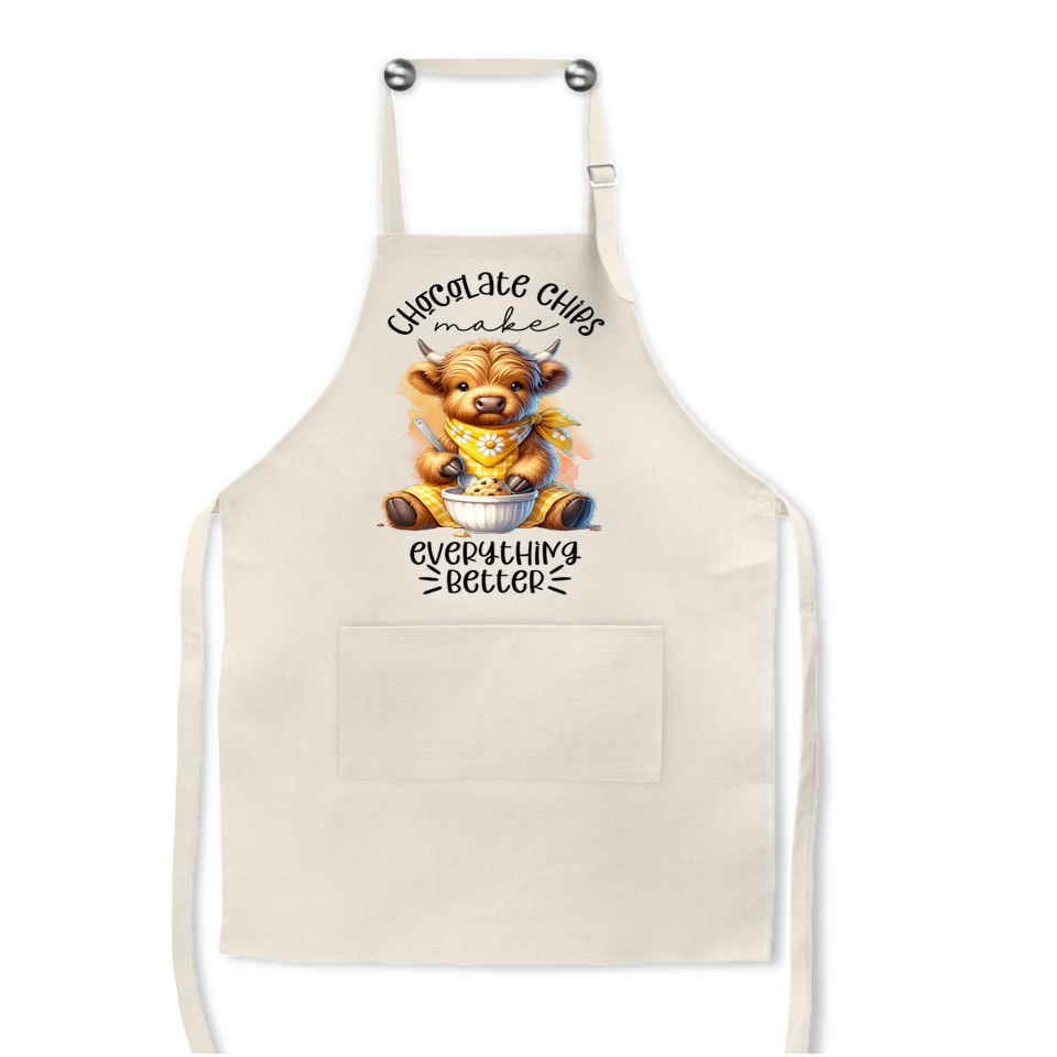 Animal Apron: CHOCOLATE CHIPS MAKES EVERYTHING TASTE BETTER