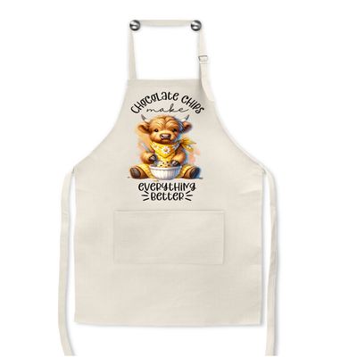 Animal Apron: CHOCOLATE CHIPS MAKES EVERYTHING TASTE BETTER