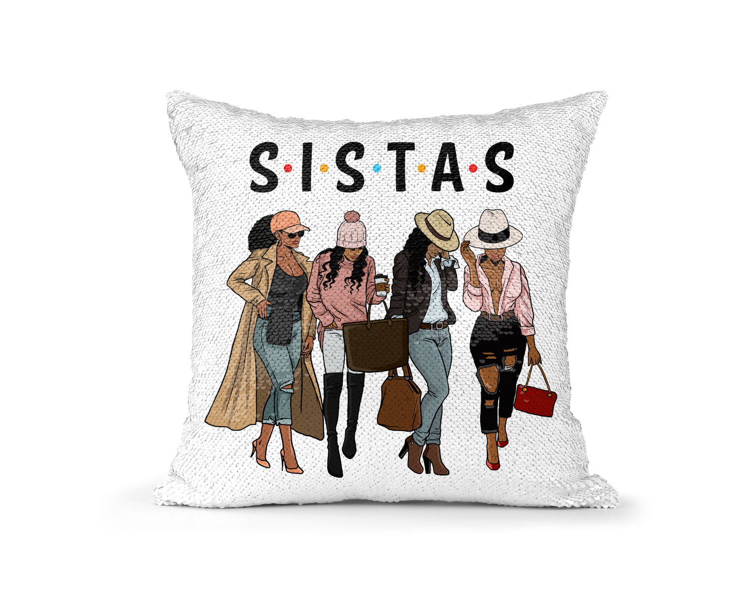 Pillow Sequin SISTAS