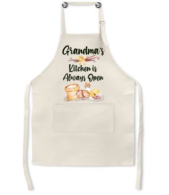 Apron: GRANDMA'S KITCHEN IS ALWAYS OPEN