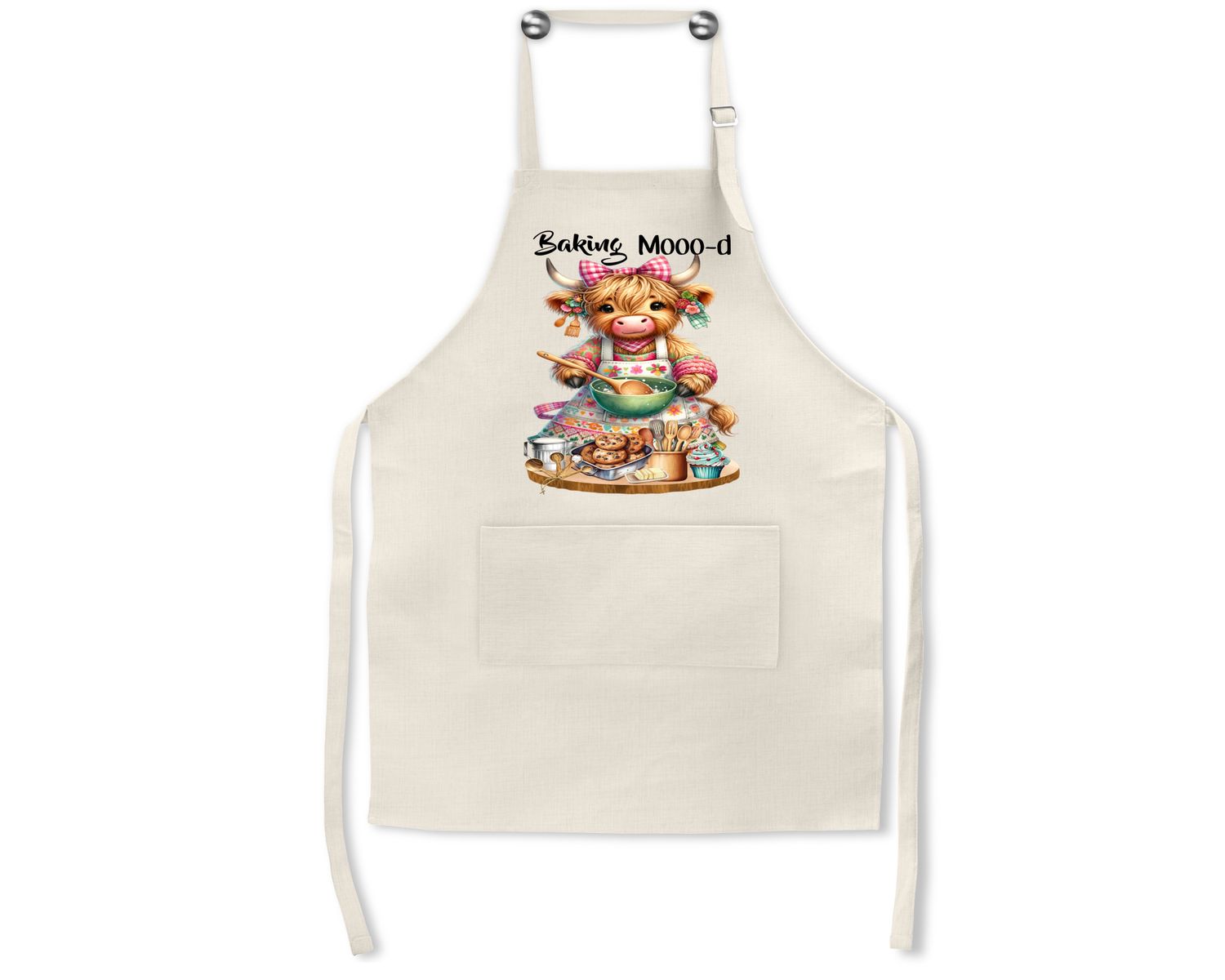 Apron: BAKING MOOO-D