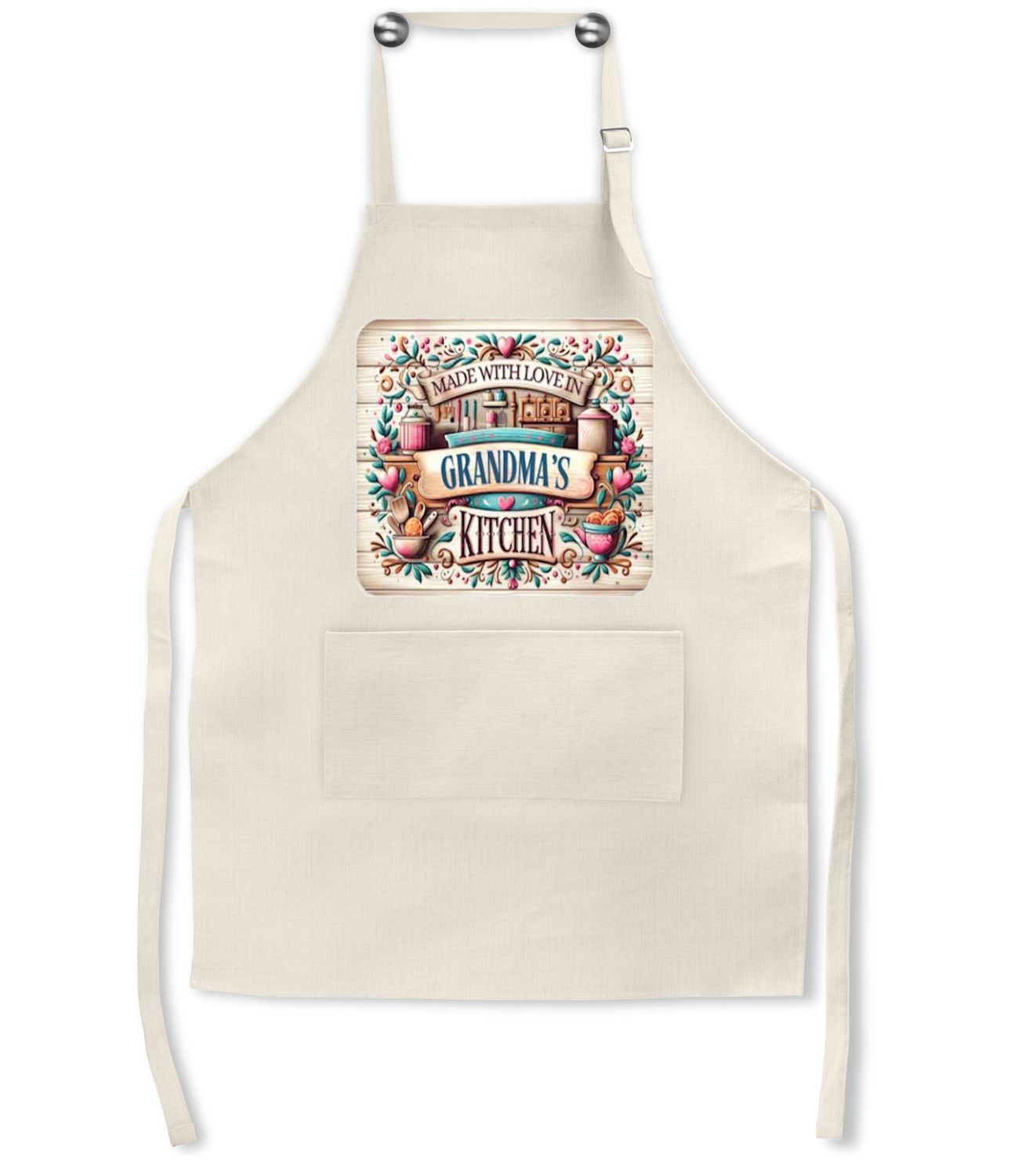 Apron:  MADE WITH LOVE IN GRAMMA'S KITCHEN