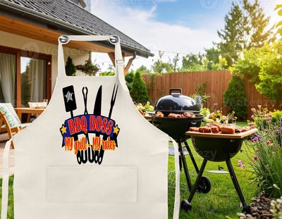 Apron: BBQ BOSS MY GRILL MY RULES 2