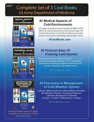 #1 Complete Set of 3 US Army Medical books on Effects of Cold on Human Health –– $6 Download