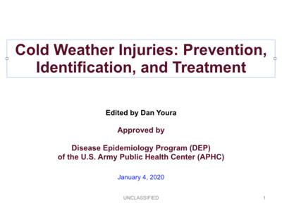 Cold Weather Injuries: Prevention, Identification, and Treatment 38pg slide show by US ARMY [Download $1.00]