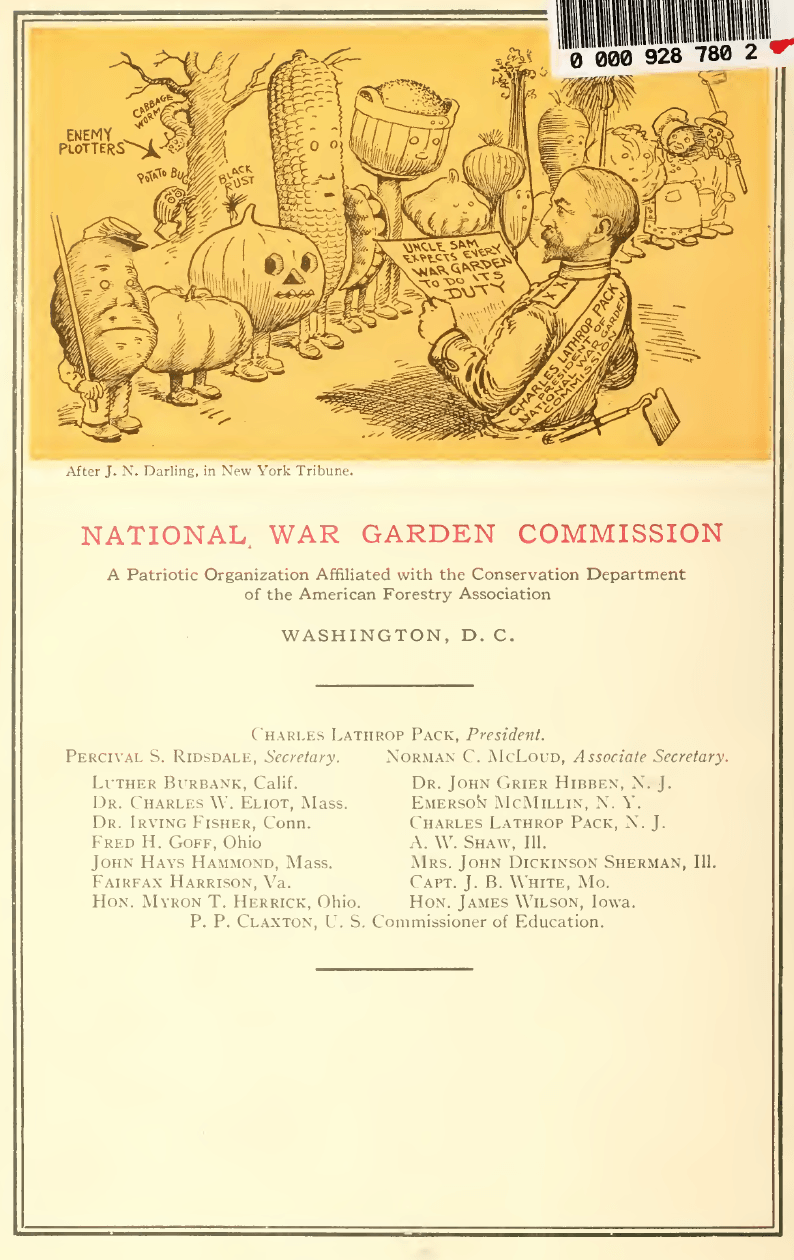 $2 Download. War Gardening & Home Storage of Vegetables Victory Edition 1919 – 38p