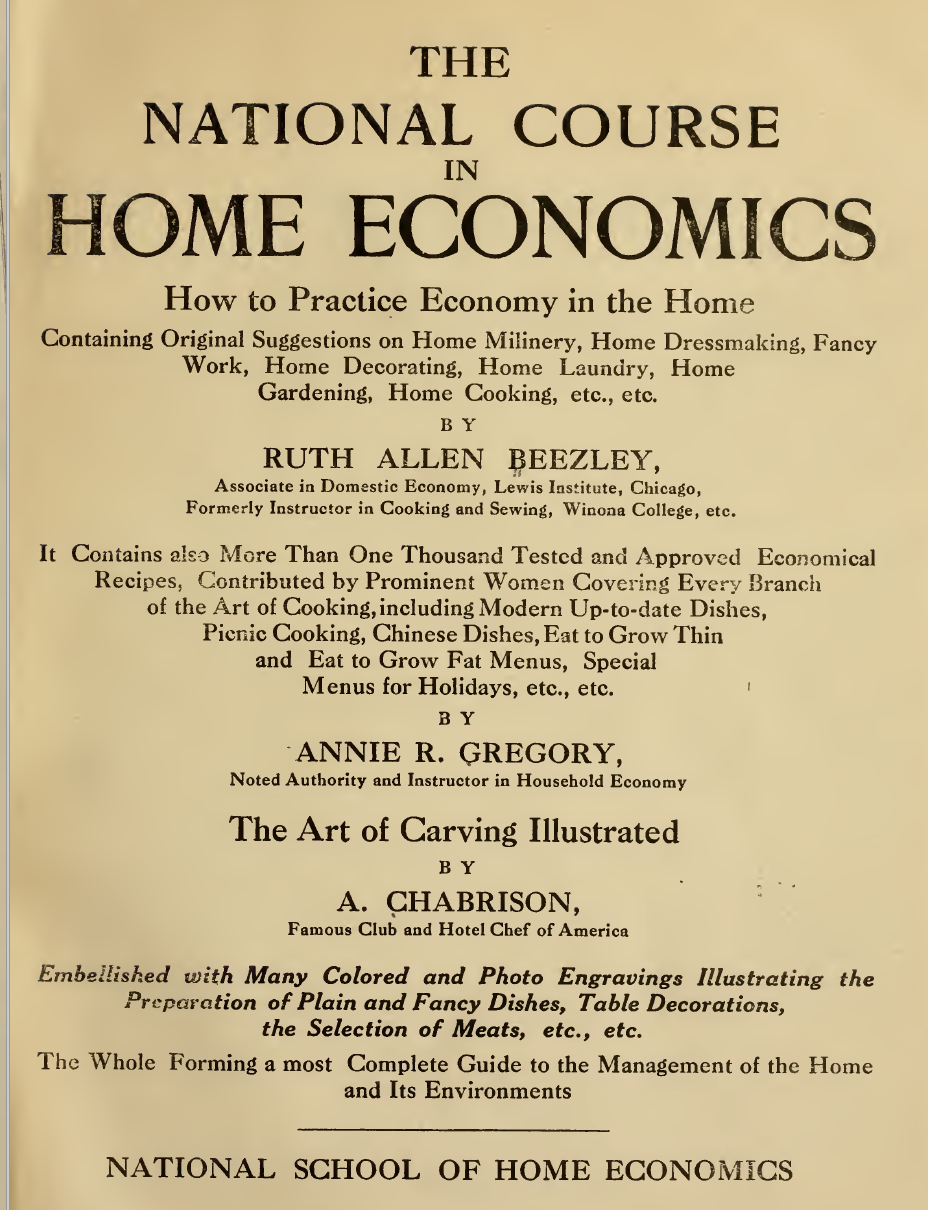 $2 Download. 1917 Home Economics RECIPES. 660p