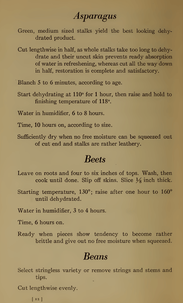 $2 Download. Instructions for Dehydrating in the Home. 1924 – 36