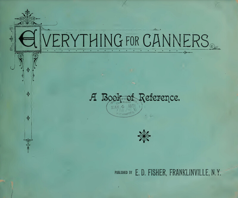 $2 Download Everything For Canners – A Book of  Reference