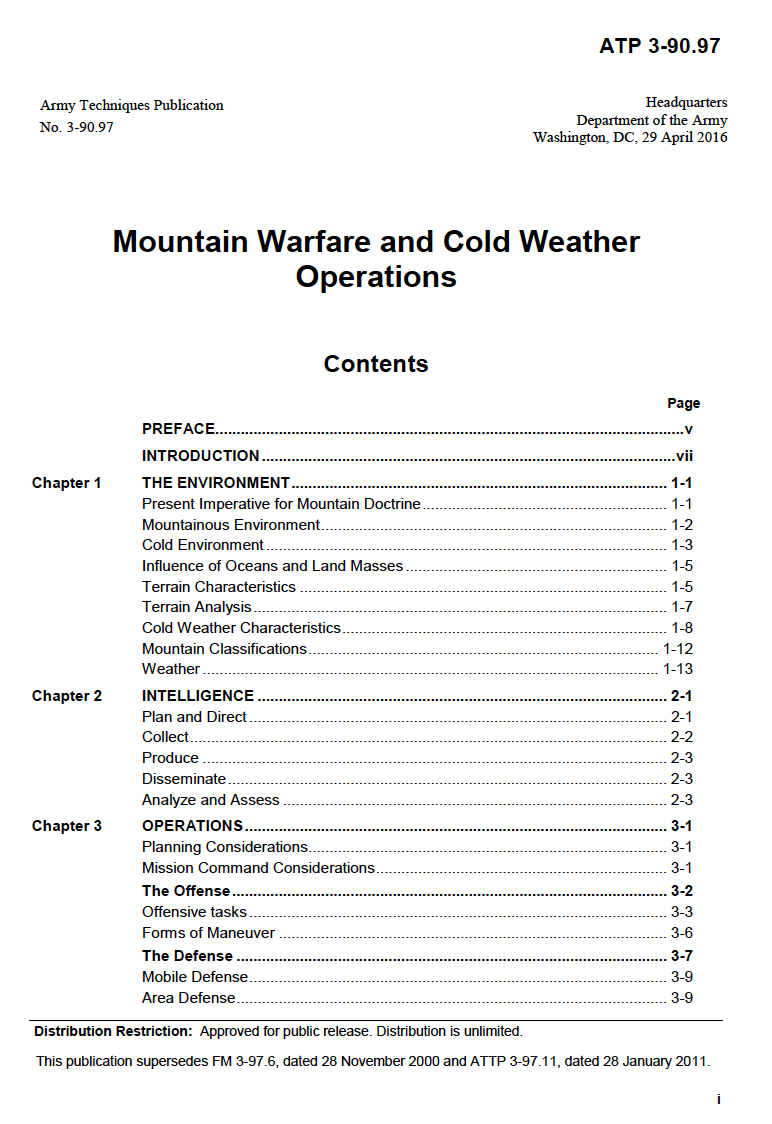 #1 U.S. ARMY Cold Weather Operations