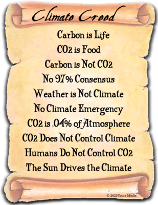1 Climate Creed 10 Commandments POSTER