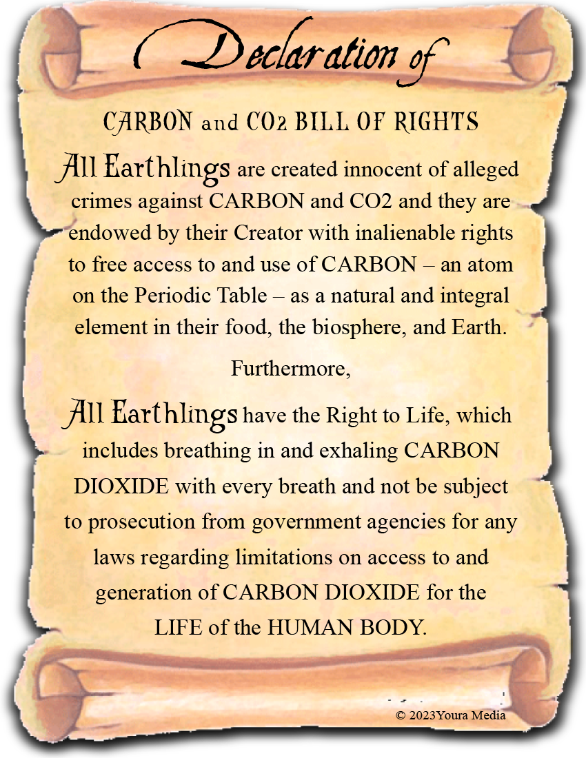1 Declaration of Carbon and CO2 Bill of Rights POSTER