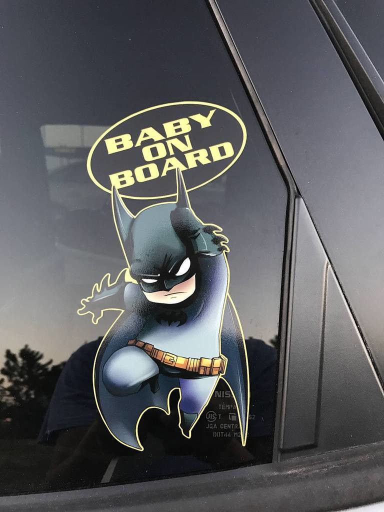 Batman Baby On Board Bumper Sticker