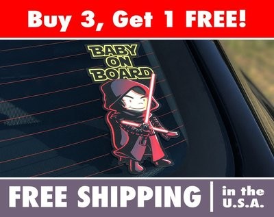 Kylo Ren Baby On Board Bumper Sticker
