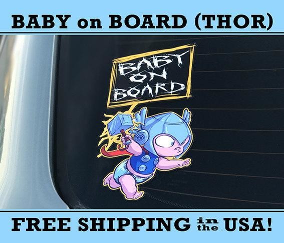 Thor Baby On Board Bumper Sticker