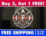 IAFF Thin Red Line Bumper Sticker