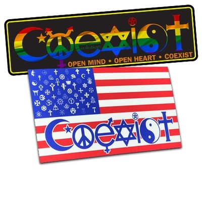CoExist Bumper Stickers