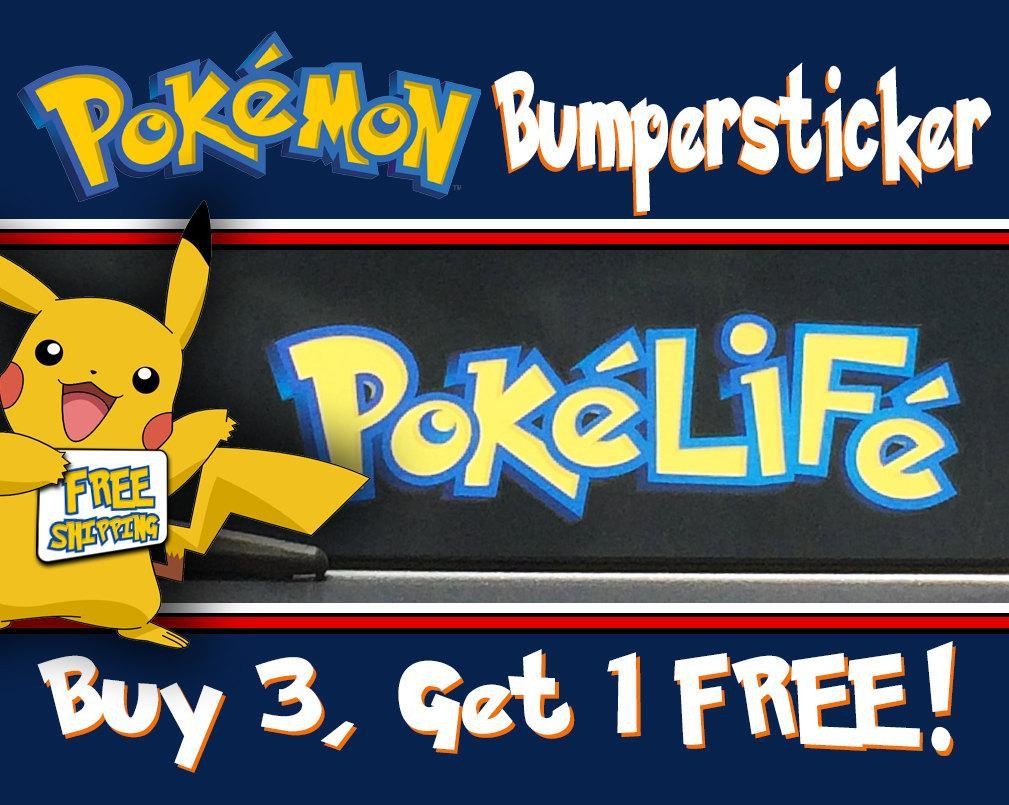 Pokemon PokeLife Bumper Sticker