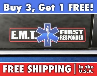 EMT First Responder Sticker