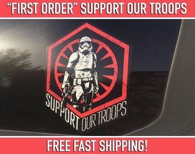 Star Wars Support our Troops Bumper Sticker