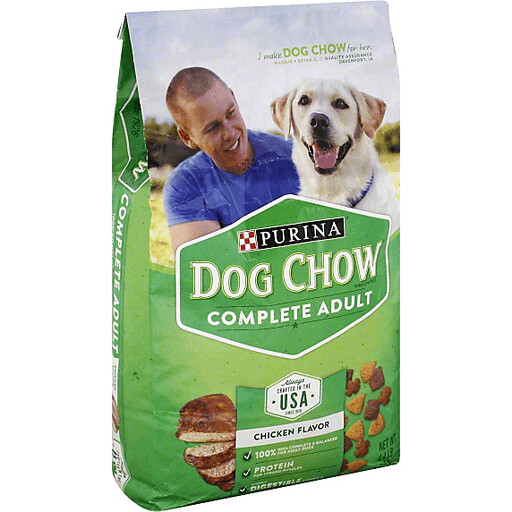dog chow green bag