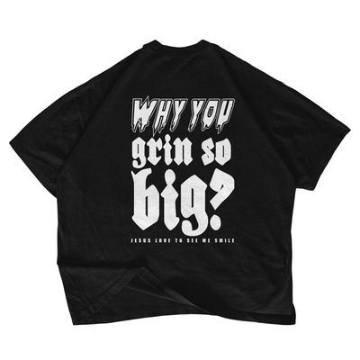 Grin So Big Tee (Black)