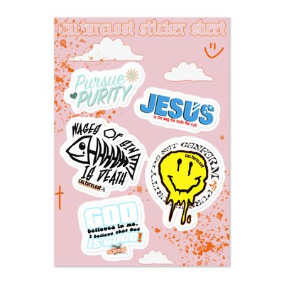 Rose Sky Sticker Sheet