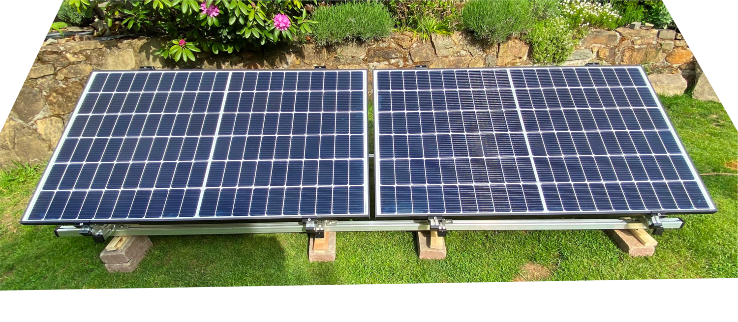 Stecker Solar Gerät, 600 Watt, mit 2 Modulen, optional mit Montagegestell