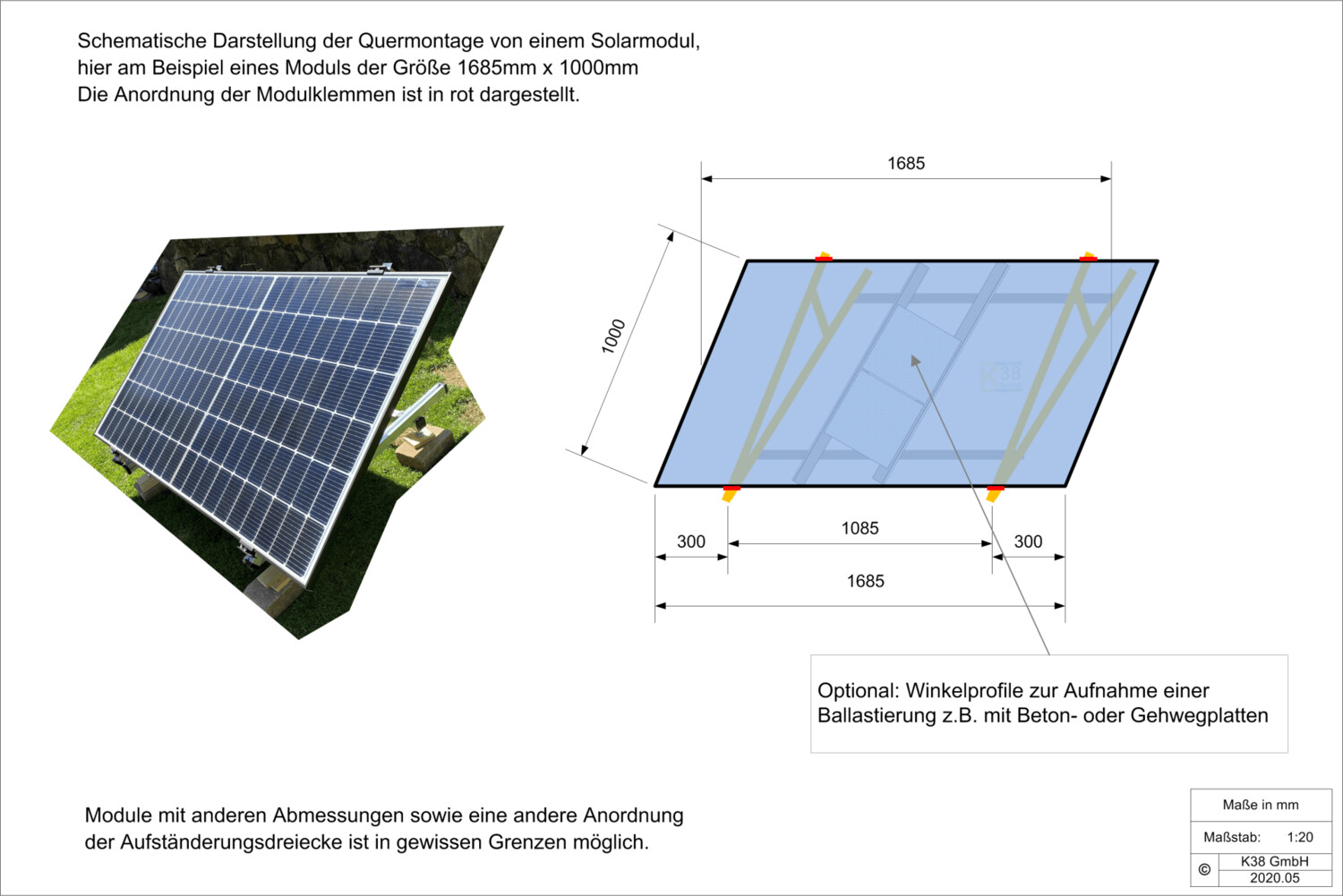 Stecker Solar Gerat 300watt Mit Einem Modul Optional Mit Montagegestell