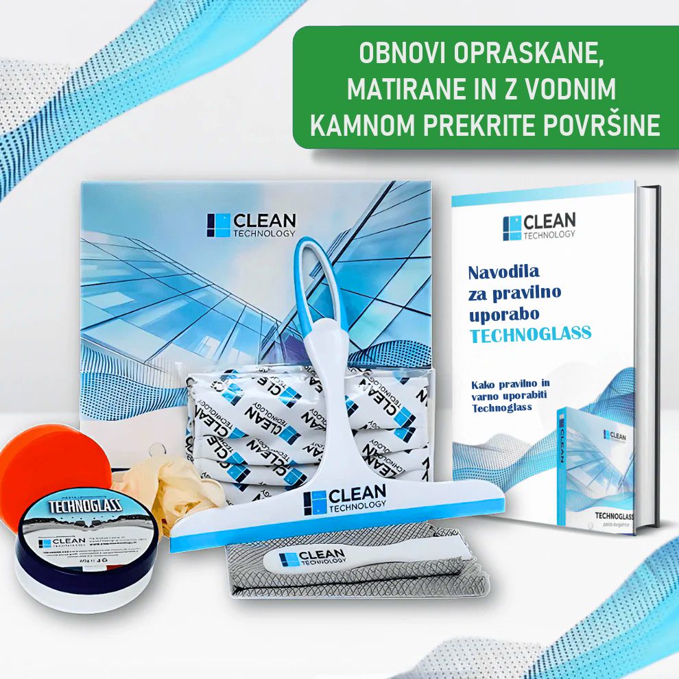 Technoglass - polirna pasta za odstranjevanje vodnega kamna s steklenih površin / komplet 80G (BREZPLAČNO POŠILJANJE)