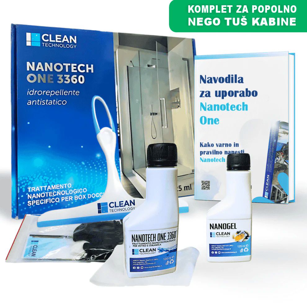 Nanotech One 3360 - profesionalni komplet za čiščenje vodnega kamna in nano zaščito 125 ML (BREZPLAČNO POŠILJANJE)