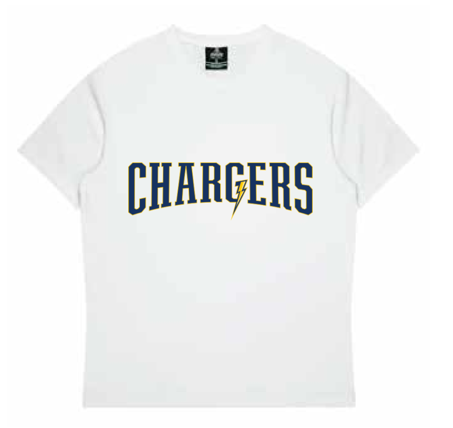 2024/25 White 'Chargers' T-shirt (New)