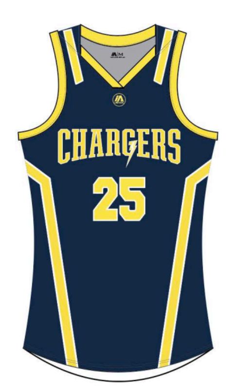 Chargers reversible singlet – female, Backorder (April)