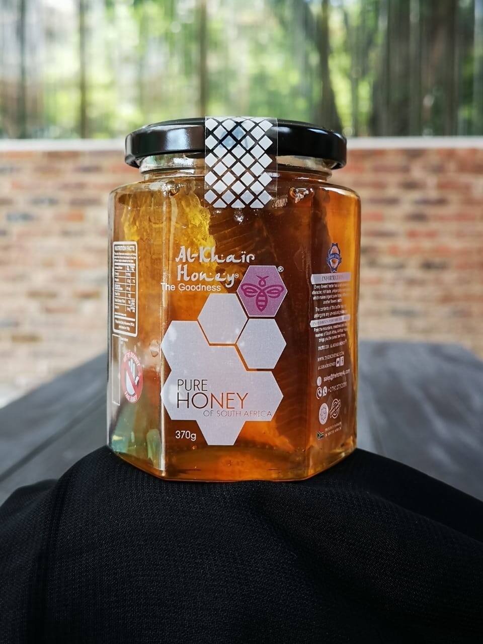 Honeycomb in Glass Jar