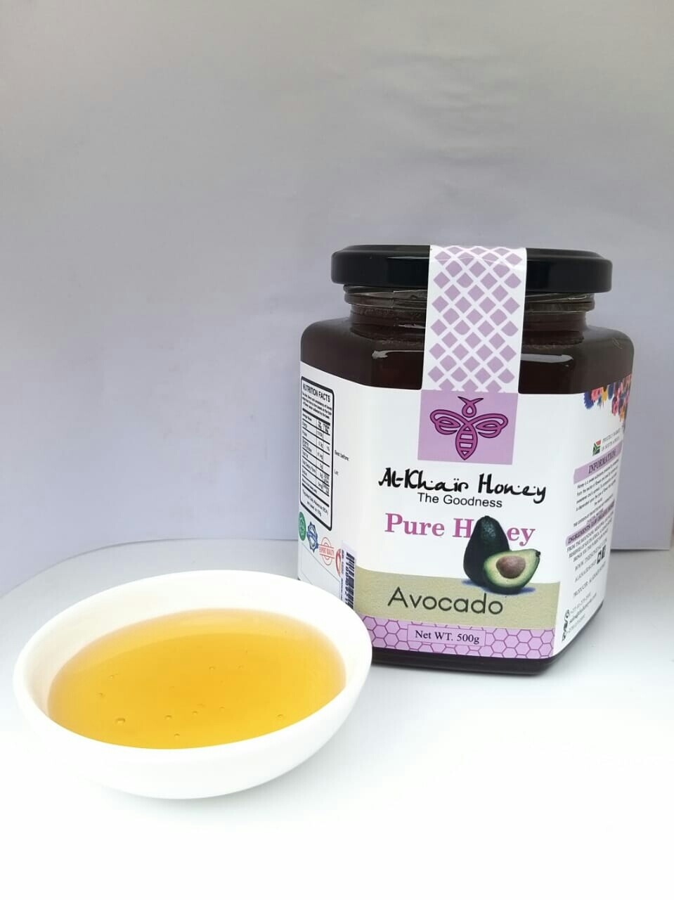 Pure Honey, Avocado Blossom 500g Glass Jar