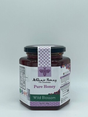 Pure Honey, Wild Blossom, 500g Glass Jar