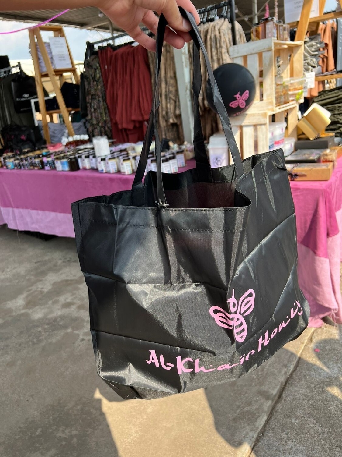 Black Shopping Bag in Bag