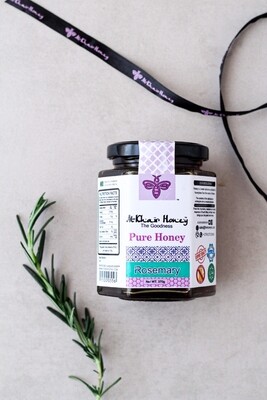 Pure Honey, Rosemary, 370g Glass Jar