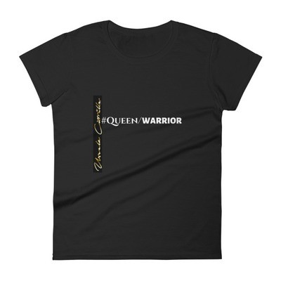 Ursela Camille #Queen/Warrior  Ringspun Fashion Fit T-Shirt with Tear Away Label