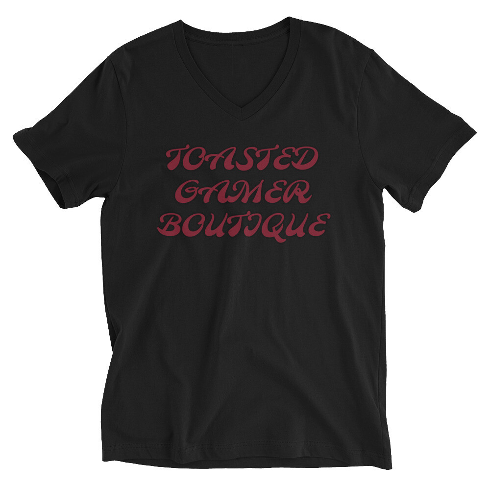 Toasted Red Unisex Short Sleeve V-Neck T-Shirt Toasted Red Unisex Short Sleeve V-Neck T-Shirt