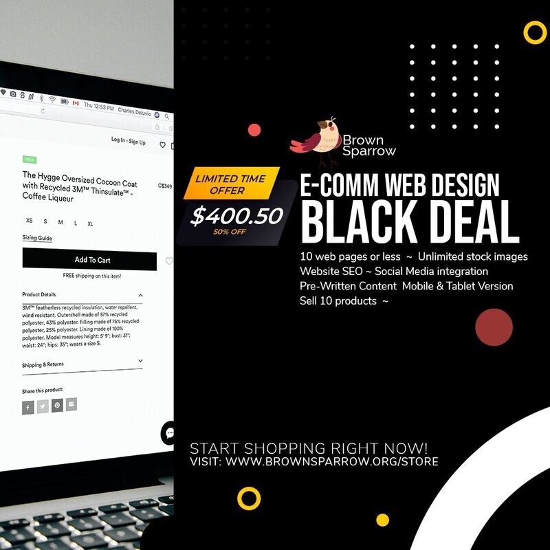 E-Comm Web Design Black Deal