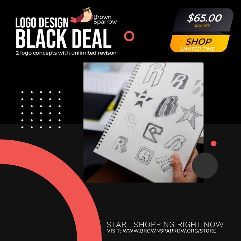 Logo Design Black Deal