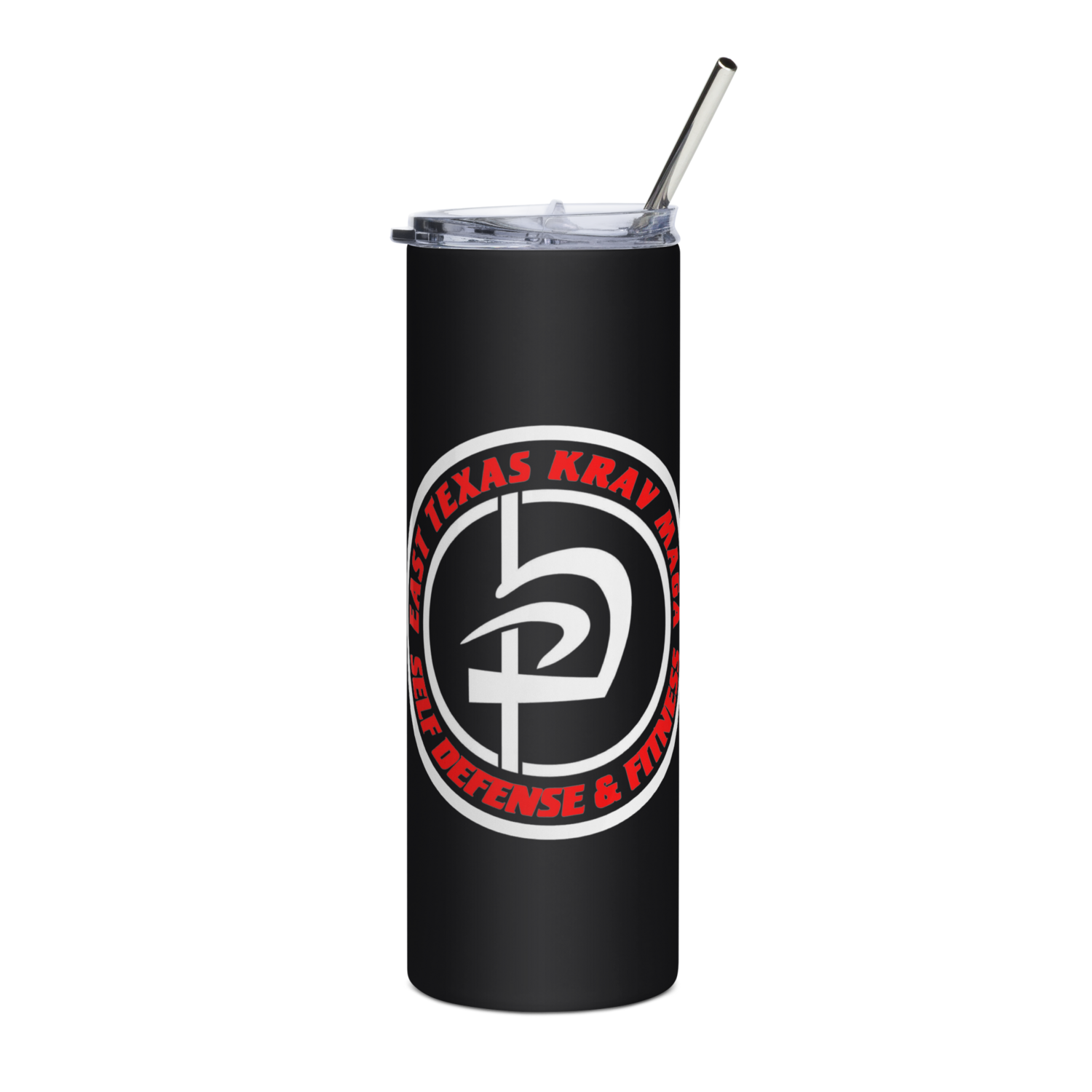 ETKM White &amp; Red Stainless steel tumbler