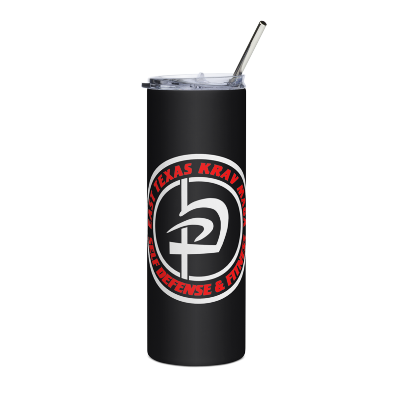 ETKM White &amp; Red Stainless steel tumbler