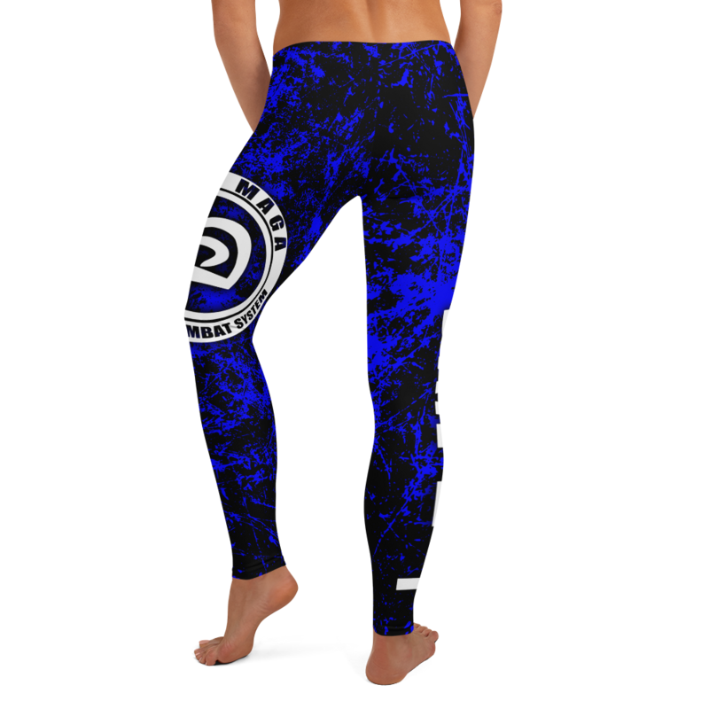 Krav Maga Black and Blue Leggings
