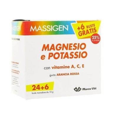 Massigen Magnesio & Potassio 24+6 Buste Omaggio