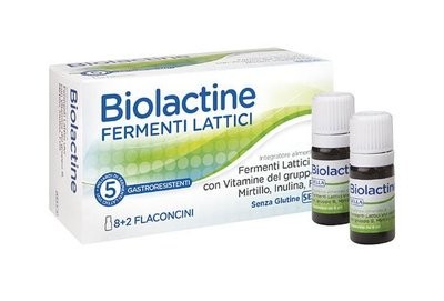 Biolactine Fermenti Lattici 8 + 2 Flaconcini Da 5 Miliardi