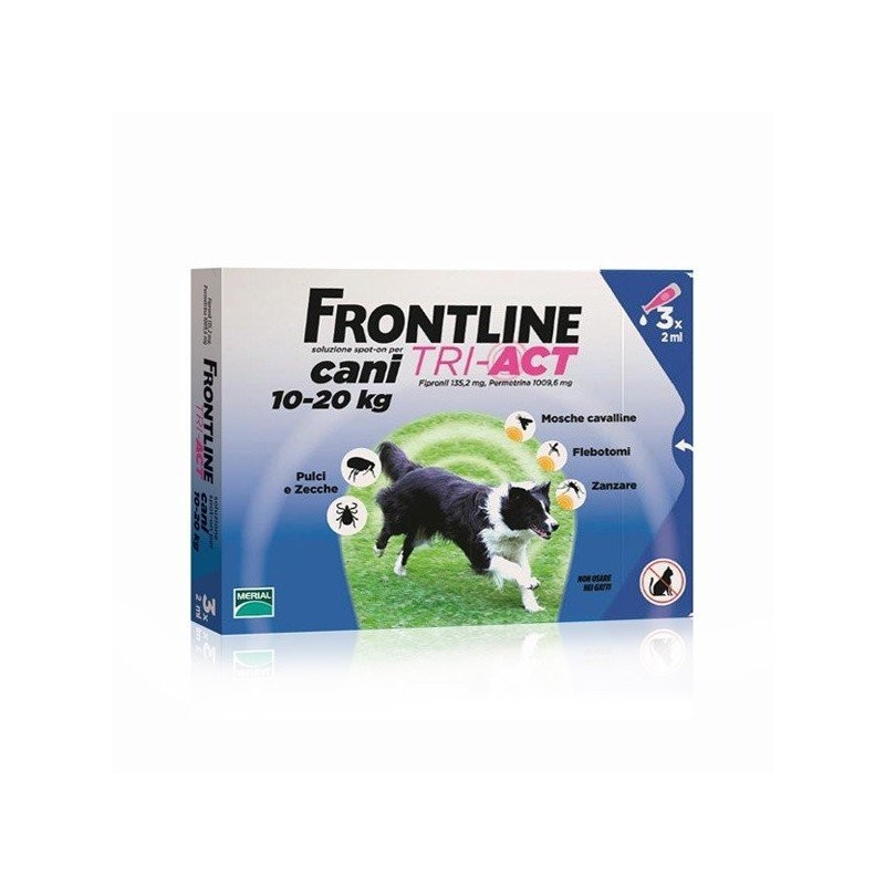 Frontline Tri-Act Cani 10-20 Kg 3 Pipette Frontline Tri-Act Cani 10-20 Kg 3 Pipette