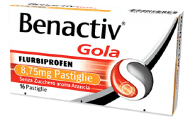 Benactiv Gola 16 Pastiglie Zero Zuccheri Gusto Arancia Benactiv Gola 16 Pastiglie Zero Zuccheri Gusto Arancia